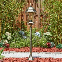 Luminaires Rustiques-hofstein Etoe Luminaire extérieur, Eclairage de chemin Brun, Or, 1 lumière