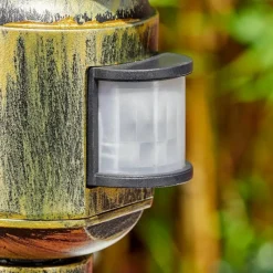 Luminaires Rustiques-hofstein Etoe Luminaire extérieur, Eclairage de chemin Brun, Or, 1 lumière, Détecteur de mouvement