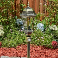 Luminaires Rustiques-hofstein Etoe Luminaire extérieur, Eclairage de chemin Brun, Or, 1 lumière, Détecteur de mouvement