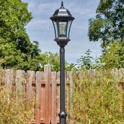 Luminaires Rustiques-hofstein Etoe Luminaire extérieur, Réverbère, Eclairage de chemin Noir, 1 lumière