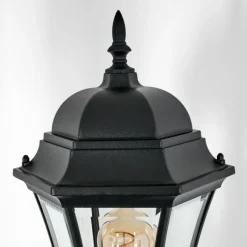 Luminaires Rustiques-hofstein Etoe Réverbère, Eclairage de chemin Noir, 3 lumières