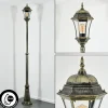 Lampes Dorées-hofstein Etoe Réverbère, Eclairage de chemin Or, Noir, 1 lumière