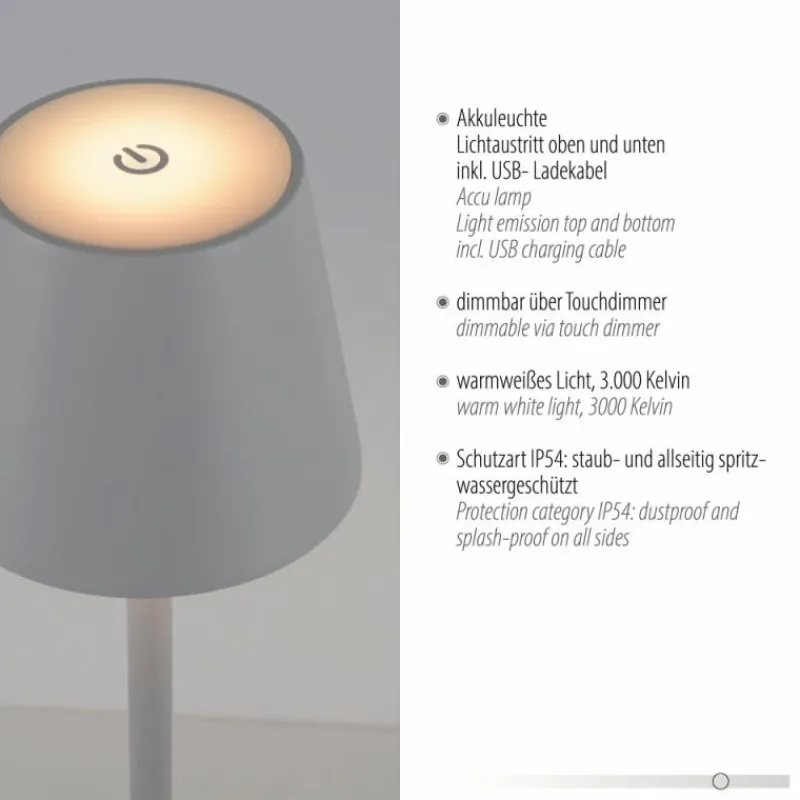 Luminaires Leuchten Direkt EURIA Lampadaire LED Blanc, 1 lumière