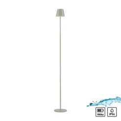 Luminaires Leuchten Direkt EURIA Lampadaire LED Gris, 1 lumière