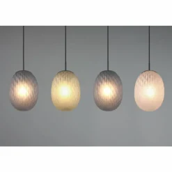 Luminaires Trio Facette Suspension Noir, 4 lumières