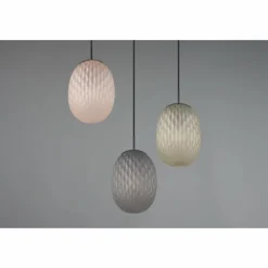 Luminaires Trio Facette Suspension Noir, 3 lumières