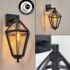 Luminaires Rustiques-hofstein Falfosa Lampe murale d´extérieur Noir, 1 lumière