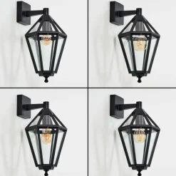 Luminaires Rustiques-hofstein Falfosa Lampe murale d´extérieur Noir, 1 lumière