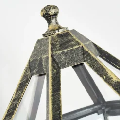 Luminaires Rustiques-hofstein Falfosa Lampe murale d´extérieur Or, Noir, 1 lumière