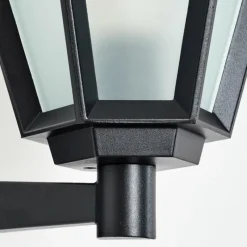 Luminaires Rustiques-hofstein Falfosa Lampe murale d´extérieur Noir, 1 lumière, Détecteur de mouvement