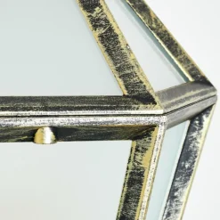 Luminaires Rustiques-hofstein Falfosa Lampe murale d´extérieur Or, Noir, 1 lumière, Détecteur de mouvement