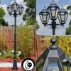 Luminaires Rustiques-hofstein Falfosa Luminaire extérieur, Réverbère, Eclairage de chemin Noir, 3 lumières