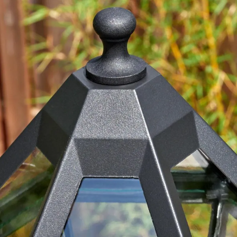 Luminaires Rustiques-hofstein Falfosa Luminaire extérieur, Réverbère, Eclairage de chemin Noir, 3 lumières