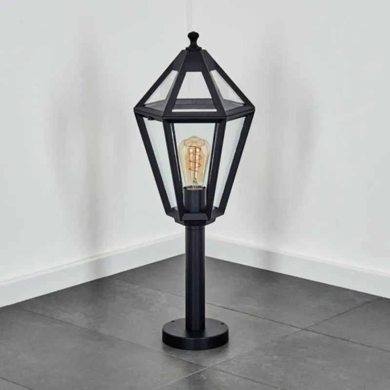 Luminaires Rustiques-hofstein Falfosa Luminaire extérieur, Borne lumineuse, Eclairage de chemin Noir, 1 lumière