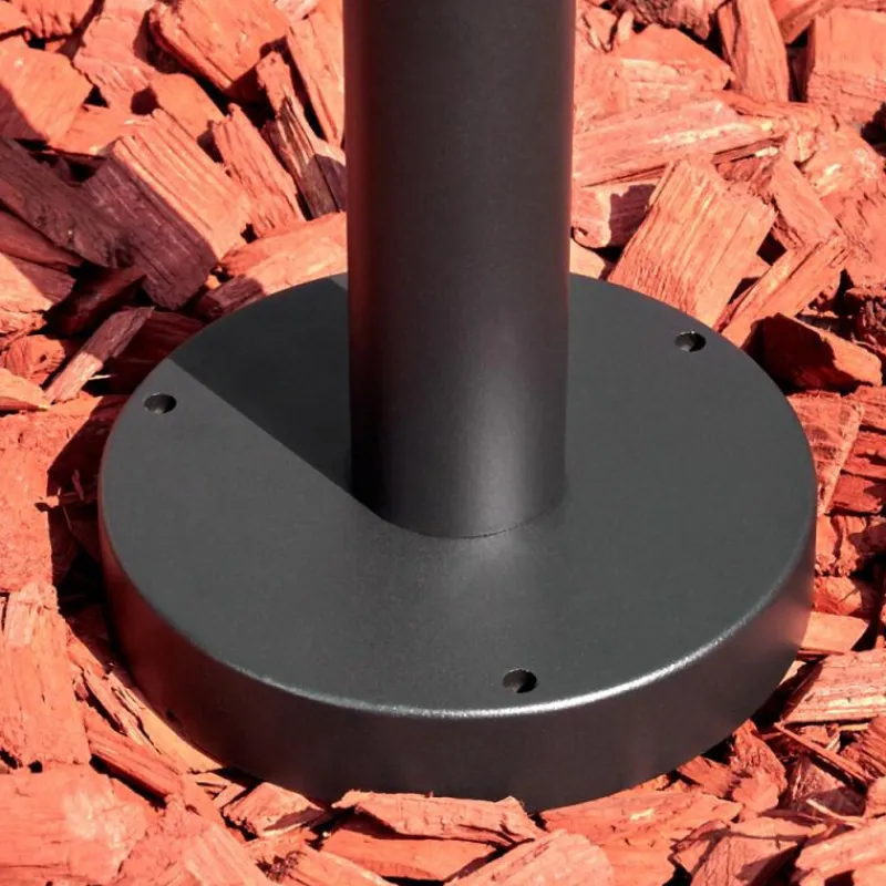 Luminaires Rustiques-hofstein Falfosa Luminaire extérieur, Borne lumineuse, Eclairage de chemin Noir, 1 lumière