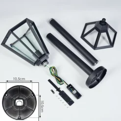 Luminaires Rustiques-hofstein Falfosa Luminaire extérieur, Eclairage de chemin Noir, 1 lumière