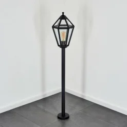 Luminaires Rustiques-hofstein Falfosa Luminaire extérieur, Eclairage de chemin Noir, 1 lumière