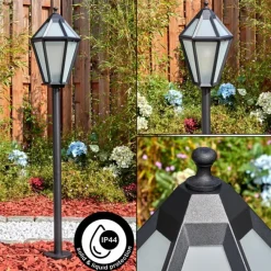 Luminaires Rustiques-hofstein Falfosa Luminaire extérieur, Eclairage de chemin Noir, 1 lumière