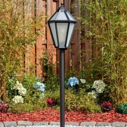 Luminaires Rustiques-hofstein Falfosa Luminaire extérieur, Eclairage de chemin Noir, 1 lumière