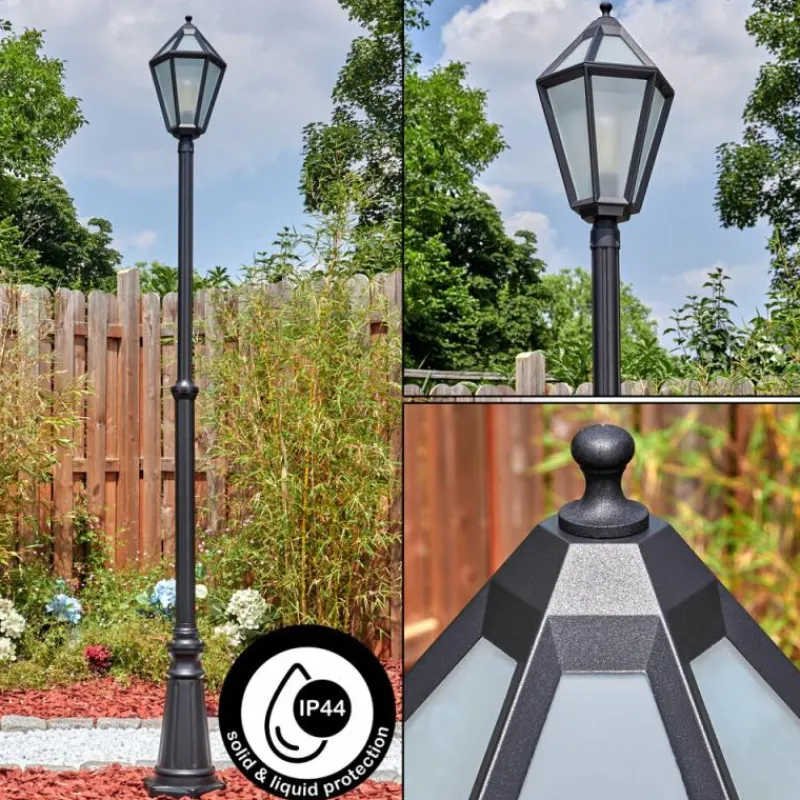 Luminaires Rustiques-hofstein Falfosa Luminaire extérieur, Réverbère, Eclairage de chemin Noir, 1 lumière