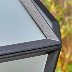 Luminaires Rustiques-hofstein Falfosa Luminaire extérieur, Réverbère, Eclairage de chemin Noir, 1 lumière