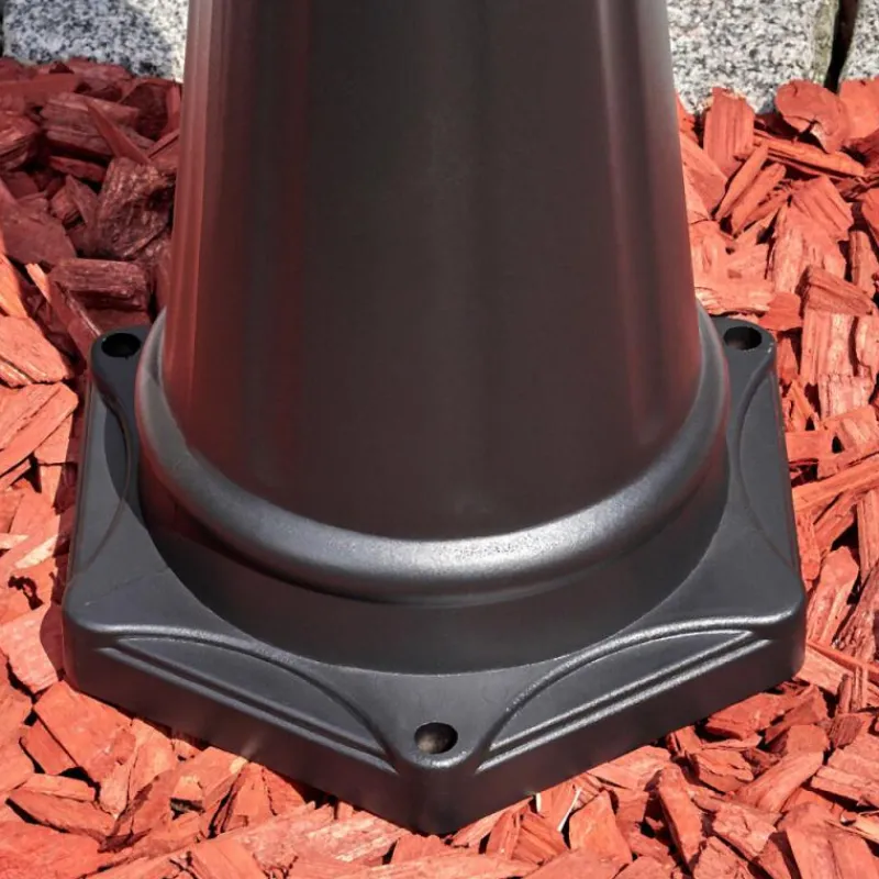 Luminaires Rustiques-hofstein Falfosa Luminaire extérieur, Réverbère, Eclairage de chemin Noir, 1 lumière