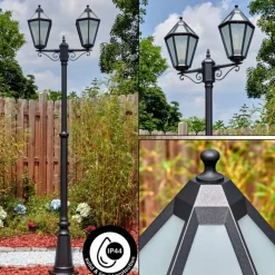 Luminaires Rustiques-hofstein Falfosa Luminaire extérieur, Réverbère, Eclairage de chemin Noir, 2 lumières