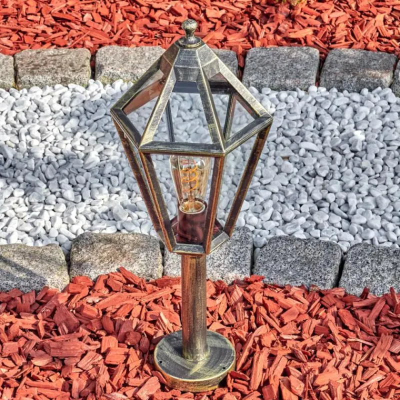 Luminaires Rustiques-hofstein Falfosa Luminaire extérieur, Borne lumineuse, Eclairage de chemin Noir, 1 lumière