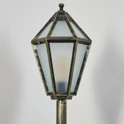 Luminaires Rustiques-hofstein Falfosa Luminaire extérieur, Borne lumineuse, Eclairage de chemin Noir, 1 lumière