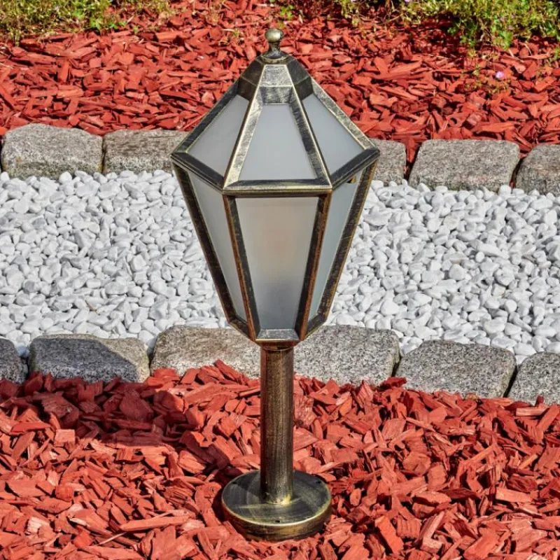 Luminaires Rustiques-hofstein Falfosa Luminaire extérieur, Borne lumineuse, Eclairage de chemin Noir, 1 lumière