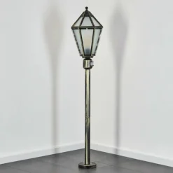 Luminaires Rustiques-hofstein Falfosa Luminaire extérieur, Eclairage de chemin Or, Noir, 1 lumière