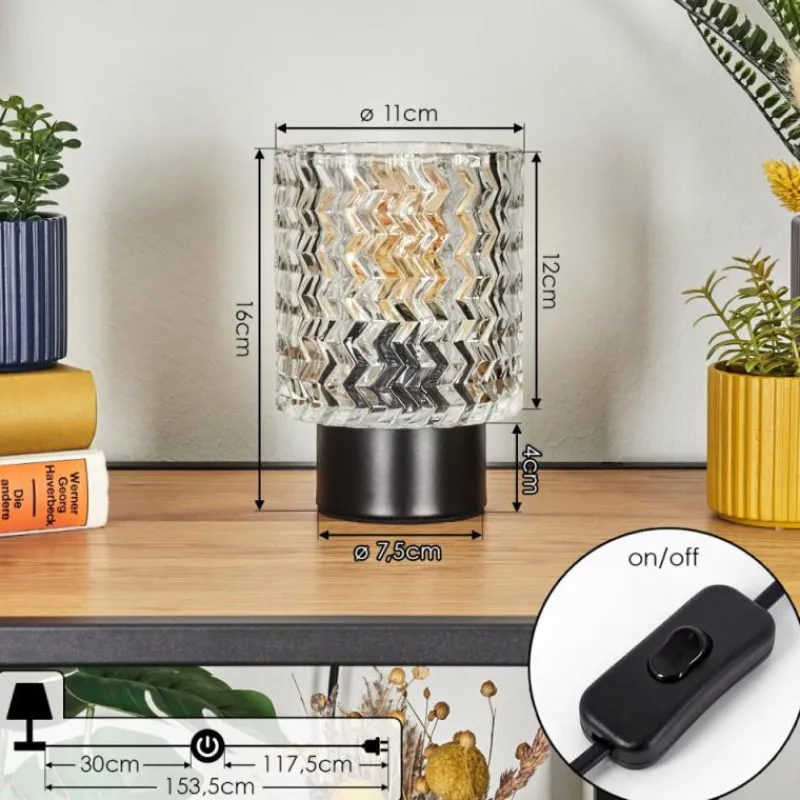 hofstein Falgorosa Lampe à poser Noir, 1 lumière