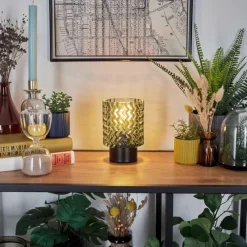 hofstein Falgorosa Lampe à poser Noir, 1 lumière