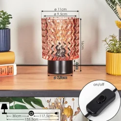 hofstein Falgorosa Lampe à poser Noir, 1 lumière