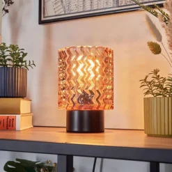 hofstein Falgorosa Lampe à poser Noir, 1 lumière