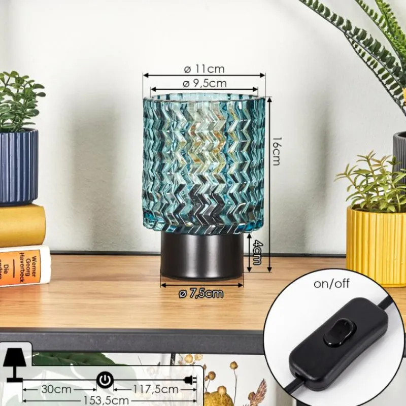 hofstein Falgorosa Lampe à poser Noir, 1 lumière