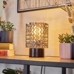 hofstein Falgorosa Lampe à poser Noir, 1 lumière