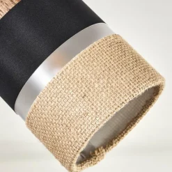 Lampes En Tissu-hofstein Fallhagen Plafonnier Chrome, Brun foncé, 1 lumière