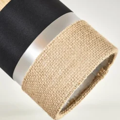 Lampes En Tissu-hofstein Fallhagen Plafonnier Chrome, Écru, 1 lumière