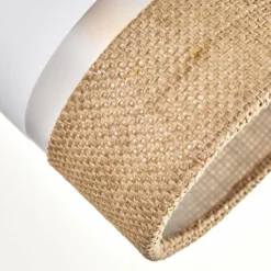 Lampes En Tissu-hofstein Fallhagen Plafonnier Chrome, Brun foncé, 4 lumières