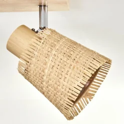 hofstein Fallhagen Plafonnier Chrome, Écru, 2 lumières