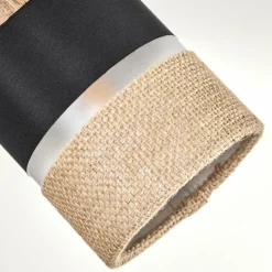 Lampes En Tissu-hofstein Fallhagen Plafonnier Chrome, Brun foncé, 4 lumières