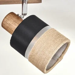 Lampes En Tissu-hofstein Fallhagen Plafonnier Chrome, Brun foncé, 3 lumières