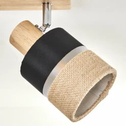 Lampes En Tissu-hofstein Fallhagen Plafonnier Chrome, Écru, 4 lumières