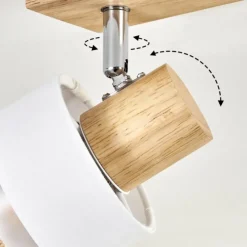 Lampes En Tissu-hofstein Fallhagen Plafonnier Écru, 1 lumière