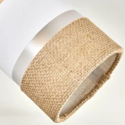 Lampes En Tissu-hofstein Fallhagen Plafonnier Écru, 1 lumière