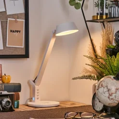 Luminaires Scandinaves-hofstein Falon Lampe de bureau, Lampe à poser, Liseuse LED Blanc, 1 lumière
