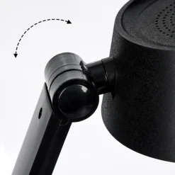 Luminaires Scandinaves-hofstein Falon Lampe de bureau, Lampe à poser, Liseuse LED Noir, 1 lumière