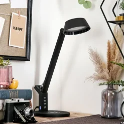 Luminaires Scandinaves-hofstein Falon Lampe de bureau, Lampe à poser, Liseuse LED Noir, 1 lumière