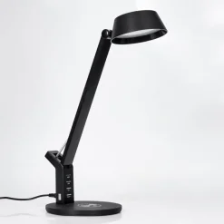 Luminaires Scandinaves-hofstein Falon Lampe de bureau, Lampe à poser, Liseuse LED Noir, 1 lumière